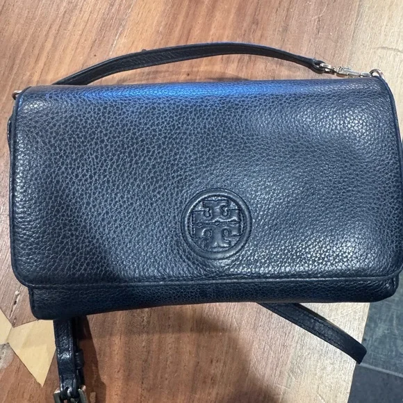 Tory Burch Black Pebbled Leather Crossbody - Picture 5 of 5